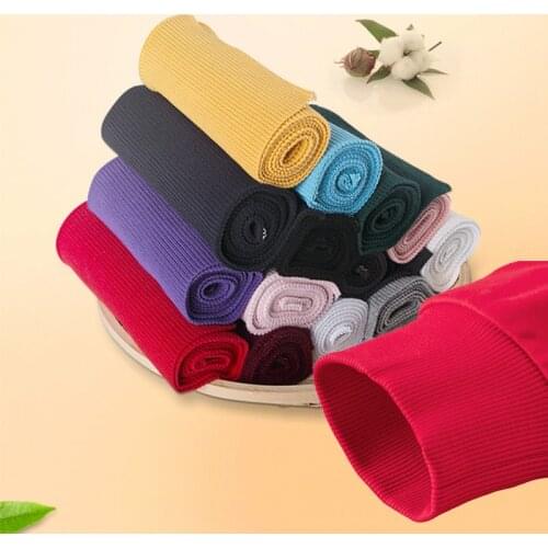 Stretchy Jersey Fabric Cotton White Textile Meter for Kids DIY Sewing Doll Thickened Garment Closing Accessories Red Blue Black