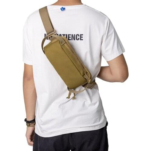 Tactical Outdoor Shoulder Bag Belt Waist Pack Military Wallet Outdoor Small Chest Bag Phone Holder Case EDC Pouch Handbag