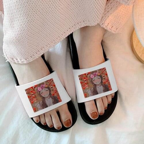 Cartoon Slippers Beach Slippers Open Toe Indoor Home Women Slides Bathroom Slippers Beautiful Slippers Lovely Girls Slippers
