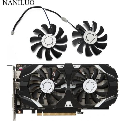 HA8010H12F-Z 75MM 2Pin GTX1050 GTX1050Ti GPU Cooler DUAL Fan For MSI Geforce GTX 1050 1050TI TOC Graphic Card Cooling Fan