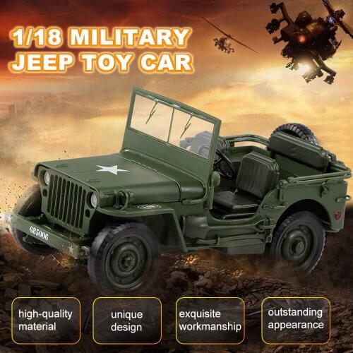 High Quality 685006 1/18 Tactical Military Toy Car Military Tactics Car Model Decoration and Gift for Children