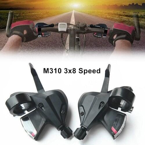 1Pair 3x8-Speed Shift Lever Shifter Right Left Bicycle Derailleur for Shimano Acera SL-M310 Mountain Hybrid Bike Bicycle Parts
