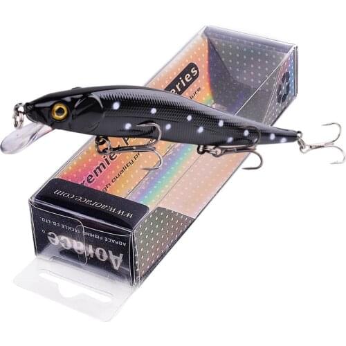 1pc Minnow Fishing Lure 12cm 14g isca artificial hard bait 3D Eyes Treble Hook floating wobblers Minnow Crankbait pesca tackle