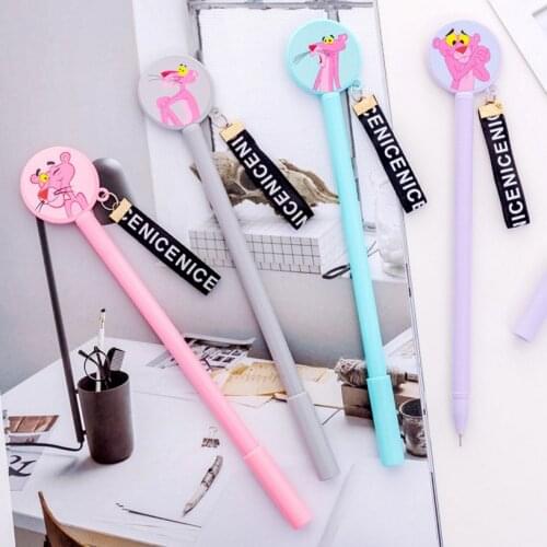 1 PCs Creative Cartoon Student Fever Neutral Pens Male and Female Universal Ribbon Cute Signature Pens