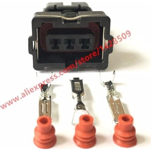 10 Sets Automotive Wire Harness AMP 3 Pin Socket Female Connector 15305560