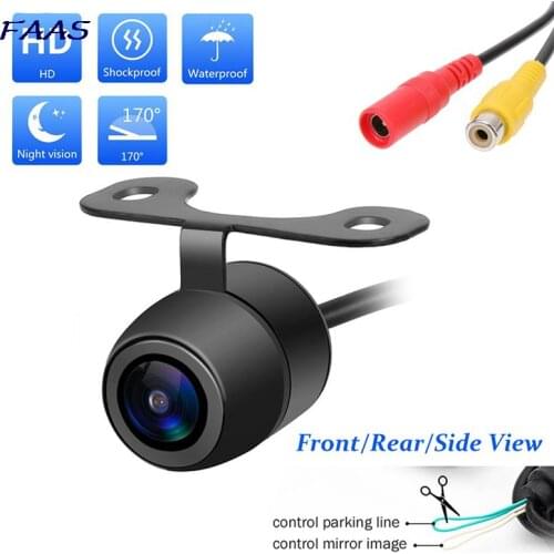 170 Degree CMOS Car Rear Front Side View Reverse Backup Parking Camera Waterproof Car CCD Mini Night Vision
