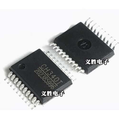2PCS New CH340T CH341T CH345T CH372B CH372C CH370T CH374T CH374U CH376T CH432T Chip IC SMD Dense Foot SSOP20