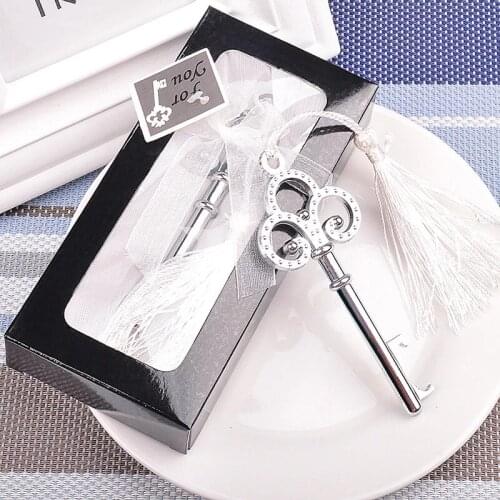 30pcs Souvenir Wedding Gifts Personalized Beer Opener Heart Crown Openner With Exquisite Box Alloy Presents For Party Guest