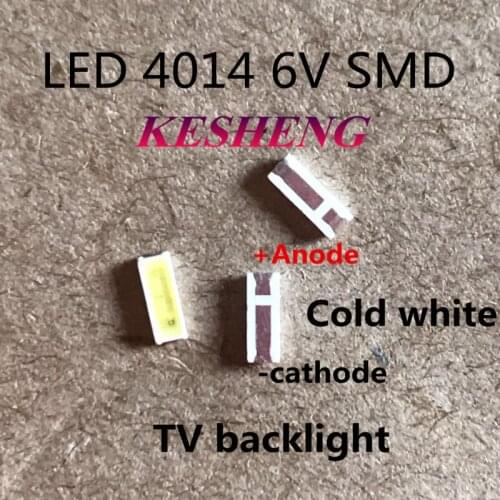 4014 4020 CHIP-2 SMD LED Beads Cold white 1W 6V 150mA For TV/LCD Backlight 100PCS