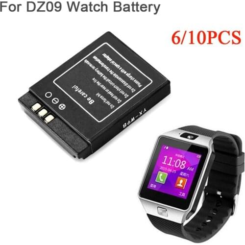 6/10pcs 3.7V Battery For DZ09 Smart Watch 380mAh Rechargeable Li-ion Polymer Battery Combination Pack For Bluetooth Phone Watch