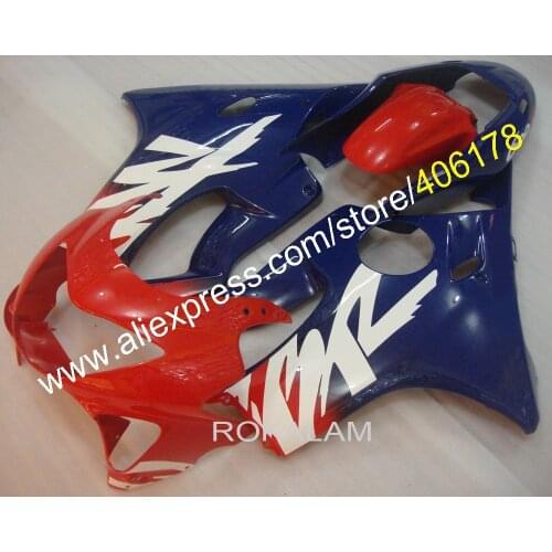 99-00 CBR 600 F4 Fairing Kit For Honda CBR600F4 1999-2000 Red & Blue Sport Bike Fairings oem (Injection Molding)