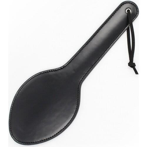 Bond Toys Flirting Tempo Oval Leather Peg With Nail Holes Sex Toys Female Paddle