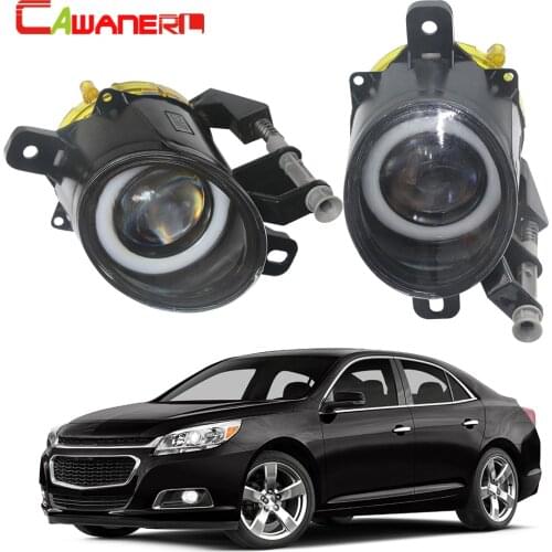Cawanerl For Chevrolet Malibu 2013 2014 2015 Car 30W 3000LM LED Bulb Fog Light Angel Eye Daytime Running Light DRL 12V 2 Pieces