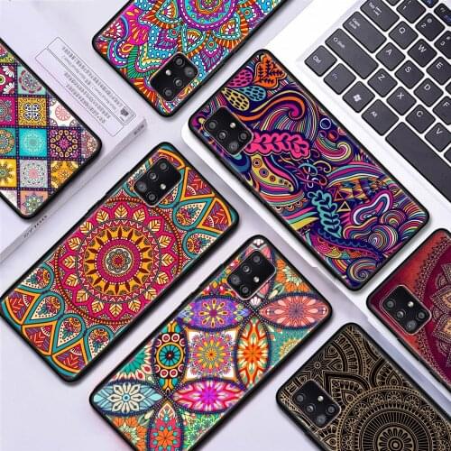 Mandala Flower Totem Phone Case for Samsung A52 A51 A50 A72 A71 A70 A41 A40 A32 5G A31 A30 A21s A20e A12 A11 A02s Cover Coque