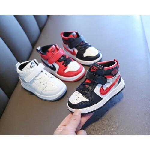 Children winter sneakers 2020 winter autumn boys girls middle cut cotton warm sports shoes baby soft microfiber running shoes