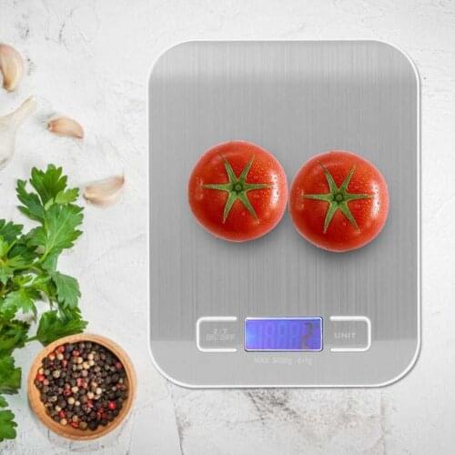 5Kg/1g Stainless Steel LCD Electronic Kitchen Scales Portable Mini Household Kitchen Food Diet Jewelry Scale for Baking and Cook