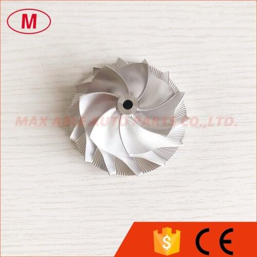 GT15-25 50.00/68.01mm 7+7 blades high performance point milling air curve turbo milling/aluminum 2618/billet compressor wheel