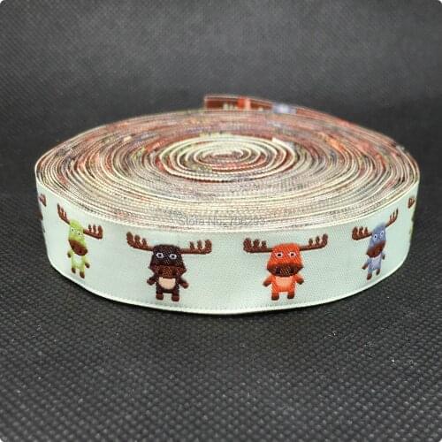 2014 NEW 5/8'' 16mm Wide 10yard/sets Woven Jacquard Ribbon with cow For Dog Collar KTZD2014071411