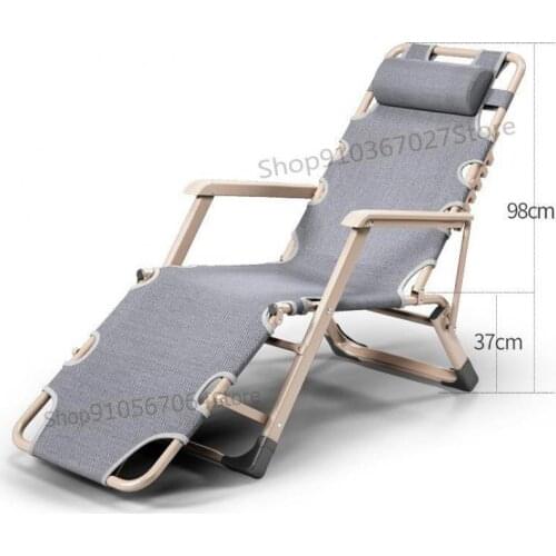 Summer Folding Chair Lunch Nap Bed Balcony Leisure Beach Armchair Lazy Sofa Summer Chair Home