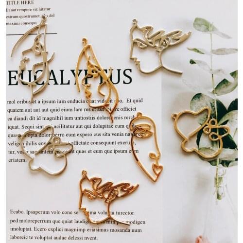 Copper beads for jewelry making pendant diy material earrings jewelry findings line eardrop accessories handmade