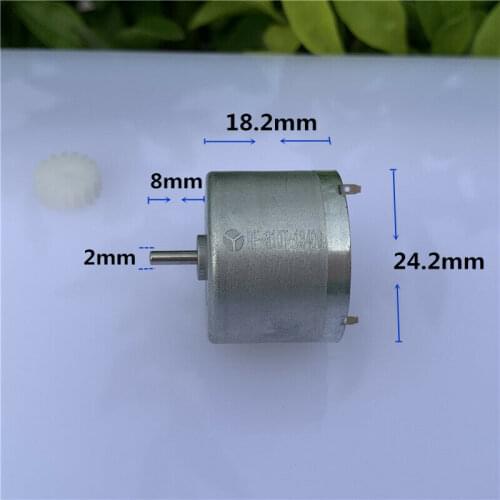 Micro RF-310T-13400 Micro 310 DC Motor 3V 5V 6V 7.4V 7500RPM 24mm Round Spindle Motor Low Noise