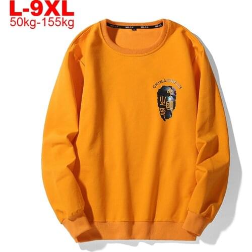 2020 Autumn Mens Long Sleeve HIP HOP Tshirt Streetwear T-Shirt For Man Casual Big Size 5XL 6XL 7XL 8XL 9XL High Quality T Shirt