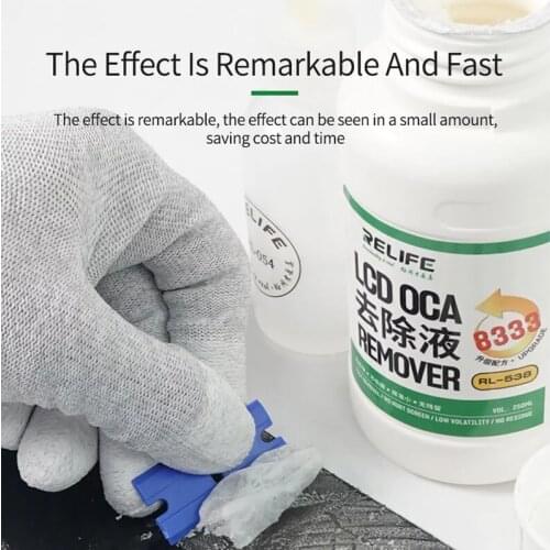 Tool Sets For RELIFE RL-538 250ml OCA liquid remover Touch Screen Remove PCB Clean for Iphone Sumsung mobile phone Repair