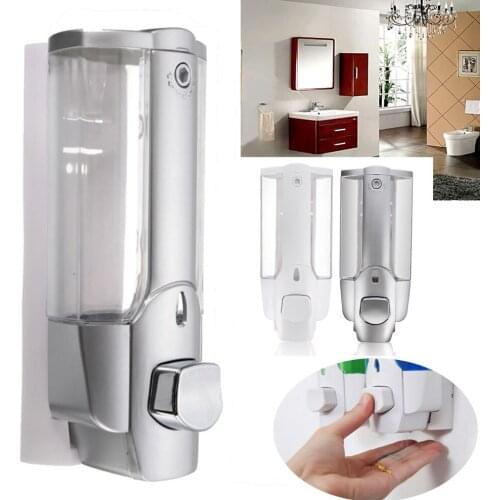 Wall Mounted Shampoo Soap Dispenser Sanitizer Bathroom Shower Liquid Lotion Pump MUMR999