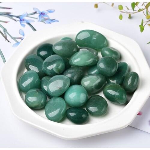 Natural Green Aventurine Gemstone Healing Mineral Polished Stone Crushed Stone Tumble Stone Home DIY Decoration Aquarium Stone