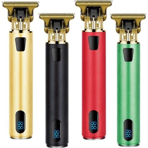 2021 new LCD display electric professional hair trimmer beard rechargeable hair clipper for men barber shop hair cutter machine