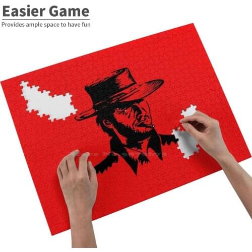 Old West Jigsaw Puzzle 500 Pieces Puzzle Game Wooden Educational Toys Clint Eastwood Spaghetti Western Sergio Leone Movies