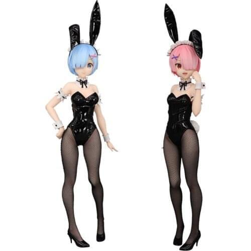 Pre-Sale Re:life In A Different World From Zero Rem Ram Bunny Girl Anime Figures Model Desktop Ornaments Collectibles Model Toys