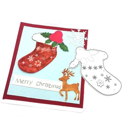 Christmas dies Metal Cutting dies cut die mold Christmas socks Mould Scrapbook paper craft knife mould blade punch stencils dies