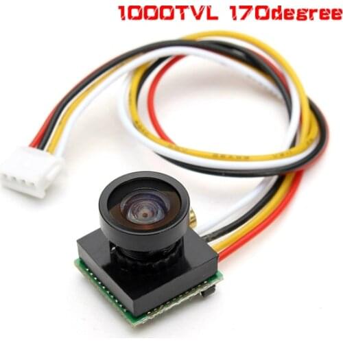 1000TVL 1/4 2.8mm CMOS FPV 170 Degree Wide Angle Lens Camera 3.7-5V for RC Drone FPV Racing Freestyle Micro Drone