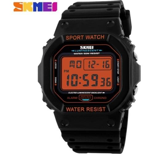 SKMEI 1134 Top Brand Men Electronic Wristwatch Luminous Chronograph Digital Male Sport Watches 50m Waterproof Clock Montre homme