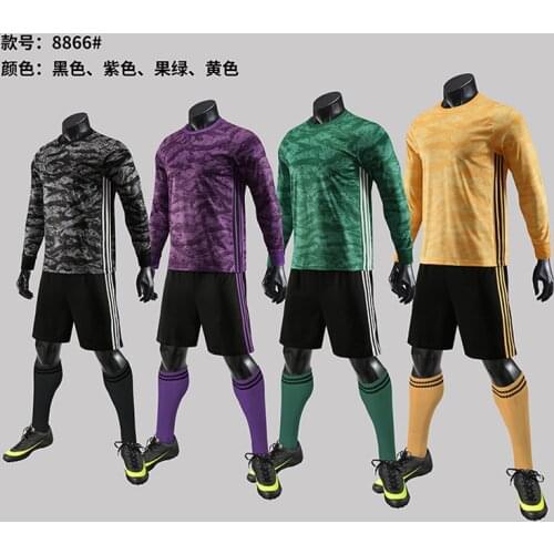 2020 New Boy Soccer Long Sleeves Jersey Set Men kids Football Training Uniforms Child Women Football Tracksuits Sports Suits