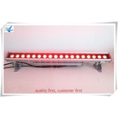 T-10 pcs/lot outdoor 18x18w rgbwa uv 6in1 dmx high power led wall washer, Multi Color LED Light Bar