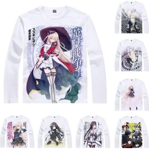 Magical Warfare T-Shirts Multi-style Men Hip Hop Long Sleeve Shirts Mui Aiba Kurumi Isoshima Cosplay Motivs Anime Shirts Women