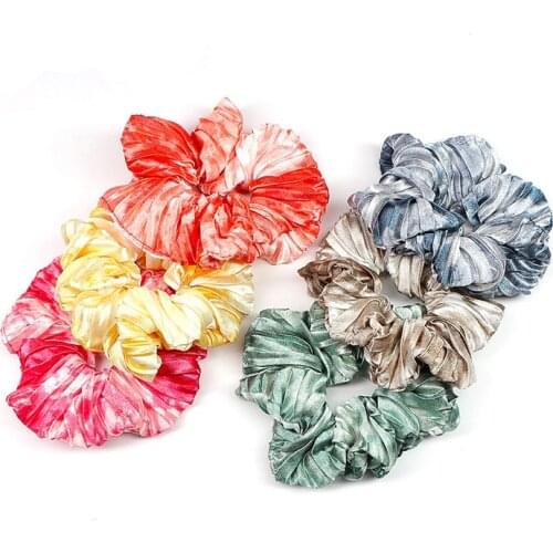 2pcs/Bag Fashion Women Scrunchies Solid Color Rubber bands Elegant Elastic Hair bands Ponytail Hold Female Hair Accessories