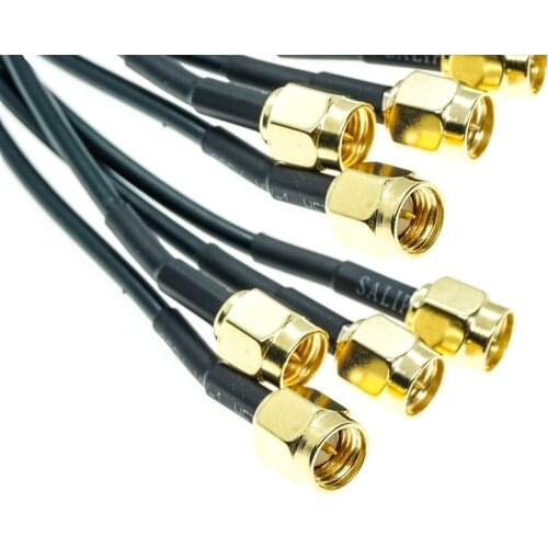 5-10Pcs RG174 SMA male to SMA male plug connector RF Pigtail Coax Jumper Cable