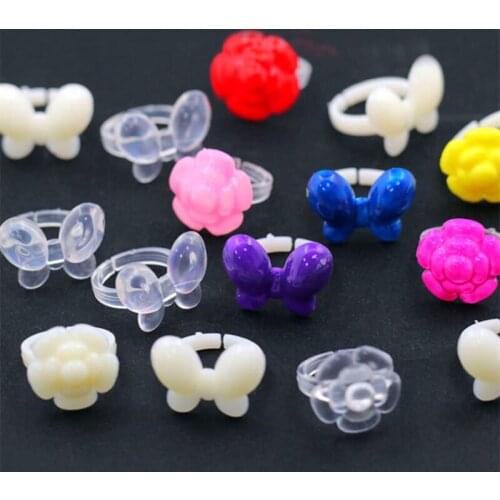 50Pcs Butterfly Rose Color Card False Nails Art Polish Display Practice Acrylic Nail Tips Polish UV Gel Color Fake Nail Ring