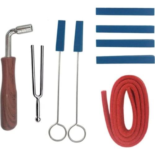 9Pcs Piano Tuning Lever Tools Kit Mute Hammer DIY Set Piano Part