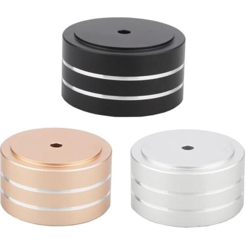 4Pcs FT007S HiFi AMP Speaker Aluminum Isolation Feet Pad Use For Turntable DAC Stereo Audio Speakers Amplifier Feet Pads 40x20mm