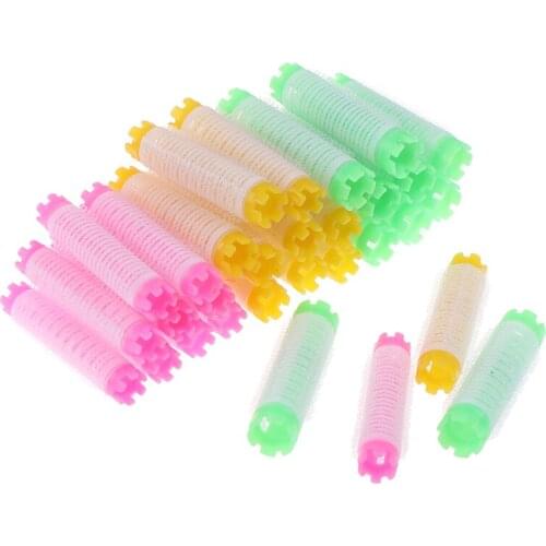 10pcs Fluffy Hair Root Rollers Pack The 3rd Generation Morgan Perm Rods Set Air Fringe Bang Hair Curlers 1.5/1.8/1.9cm