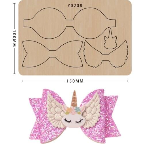 Wood moulds die cut Scrapbook DIY Cute Bow handmade crafts Making Decor Supplies Dies Template