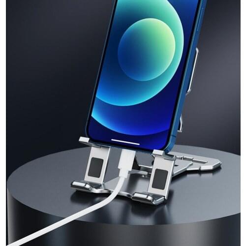 Space-saving Durable Aluminum Alloy Tablet Support Bracket for Table