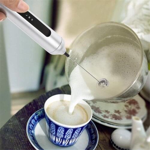 Electric Handheld Eggbeater Mix Milk Drink Coffee Whisk Mixer Mini Portable Handle Stirrer Practical Kitchen Tools Gadgets