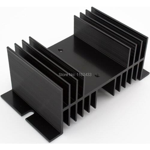 FHSW01-70B black 70*125*50 mm 60A single-phase solid state relay heat sink / radiator FHS-S60B