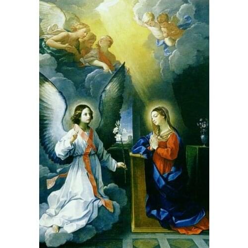 Classical religious figures angles christian canvas printings oil painting printed on canvas wall art decoration picture