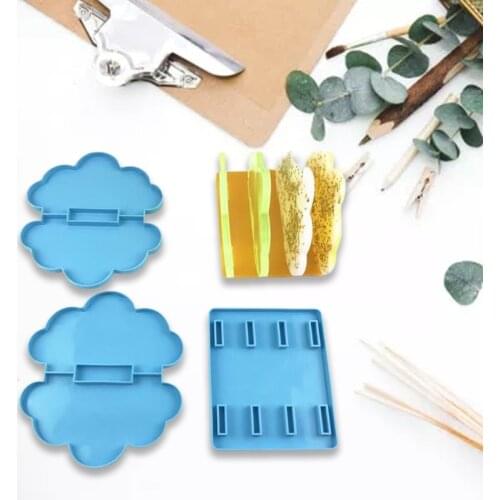 Book File Storage Box Epoxy Resin Mold Documents Papers Organizer Holder Rack Casting Silicone Mould DIY Crafts Home Making